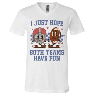 I Just Hope Both Teams Have Fun V-Neck T-Shirt