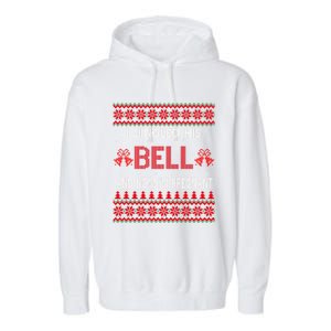 I Jingled His Bells And Now IM Pregnant Funny Christmas Cute Gift Garment-Dyed Fleece Hoodie