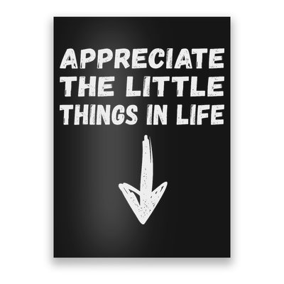 Inappropriate Joke Hilarious Sarcastic Gag Gifts Appreciate The Little Things In Life Funny Joke Adu Poster