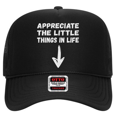 Inappropriate Joke Hilarious Sarcastic Gag Gifts Appreciate The Little Things In Life Funny Joke Adu Trucker Hat