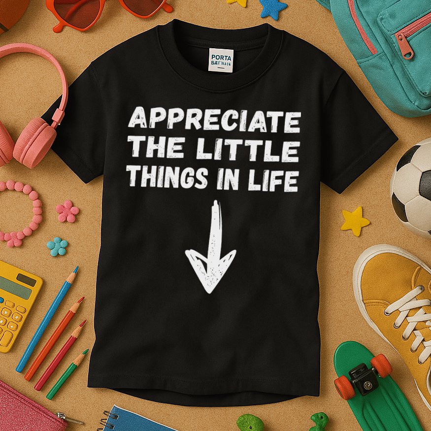 Inappropriate Joke Hilarious Sarcastic Gag Gifts Appreciate The Little Things In Life Funny Joke Adu Kids T-Shirt