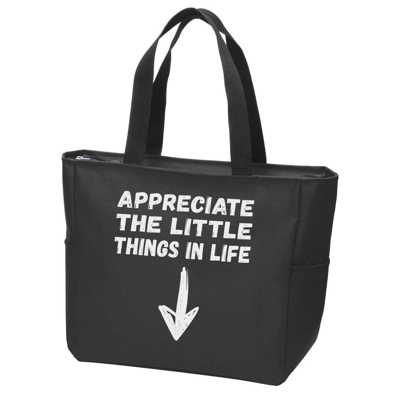 Inappropriate Joke Hilarious Sarcastic Gag Gifts Appreciate The Little Things In Life Funny Joke Adu Zip Tote Bag