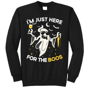 Im Just Here For The Boos Funny Halloween Beer Lovers Drink Sweatshirt