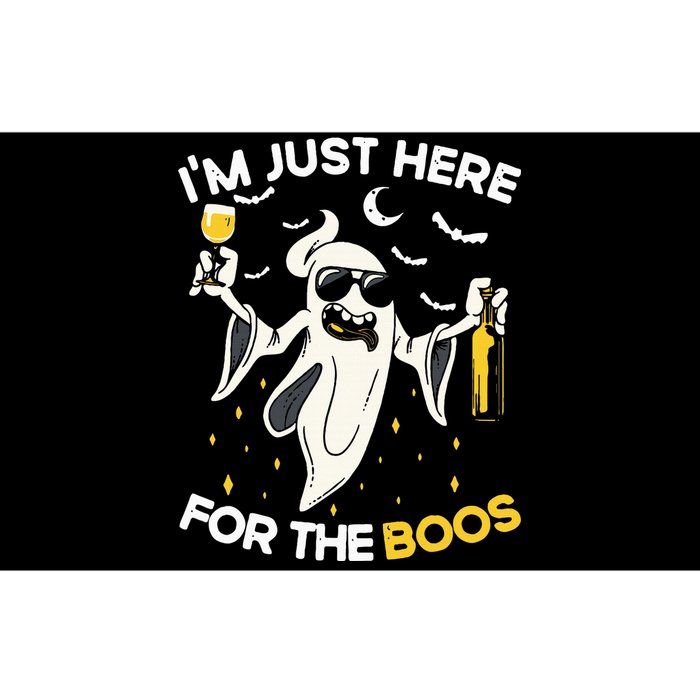 Im Just Here For The Boos Funny Halloween Beer Lovers Drink Bumper Sticker