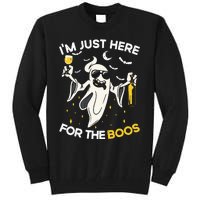 Im Just Here For The Boos Funny Halloween Beer Lovers Drink Tall Sweatshirt