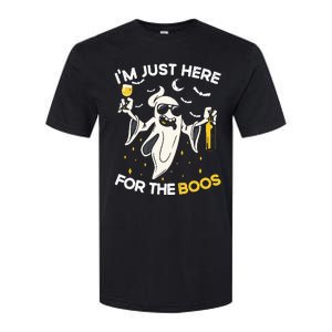 Im Just Here For The Boos Funny Halloween Beer Lovers Drink Softstyle CVC T-Shirt