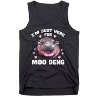 IM Just Here For Moo Deng Cute Baby Hippo Bouncy Souvenir Tank Top