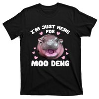 IM Just Here For Moo Deng Cute Baby Hippo Bouncy Souvenir T-Shirt