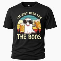 I'm Just Here For The Boos Halloween Beer Lovers Cooling Performance Crew T-Shirt