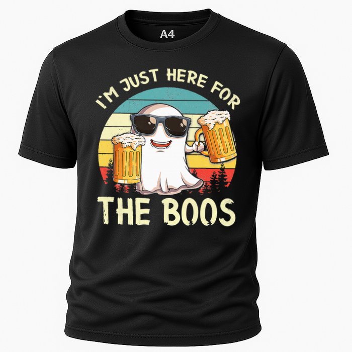 I'm Just Here For The Boos Halloween Beer Lovers Cooling Performance Crew T-Shirt