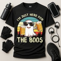 I'm Just Here For The Boos Halloween Beer Lovers Cooling Performance Crew T-Shirt