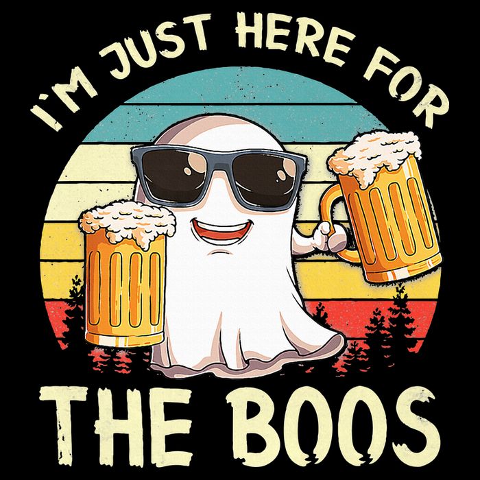 I'm Just Here For The Boos Halloween Beer Lovers Cooling Performance Crew T-Shirt