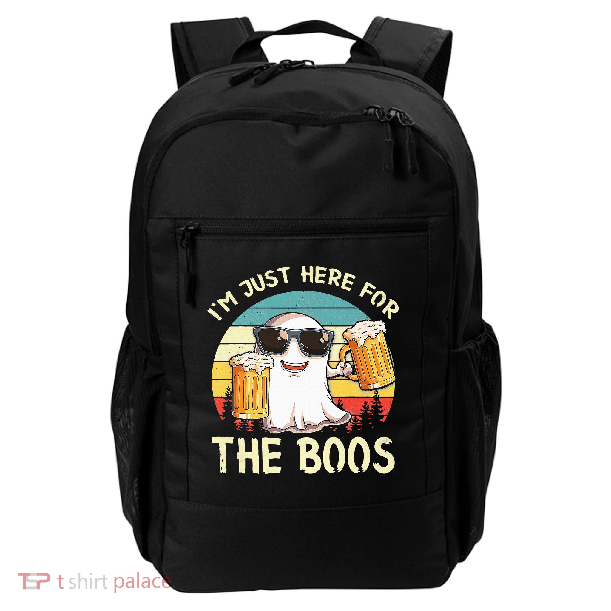 I'm Just Here For The Boos Halloween Beer Lovers Backpack