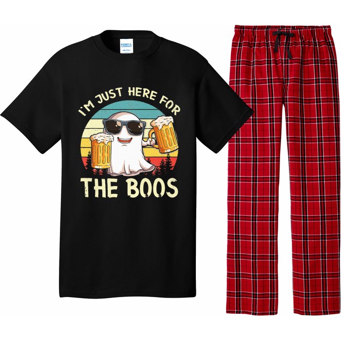 I'm Just Here For The Boos Halloween Beer Lovers Pajama Set