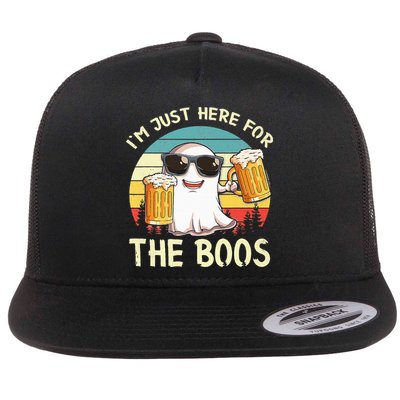 I'm Just Here For The Boos Halloween Beer Lovers Flatbill Hat