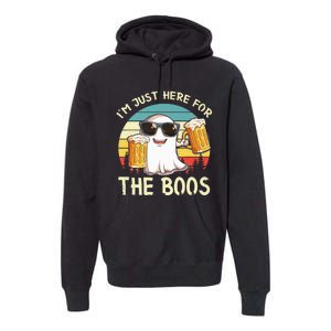 I'm Just Here For The Boos Halloween Beer Lovers Premium Hoodie