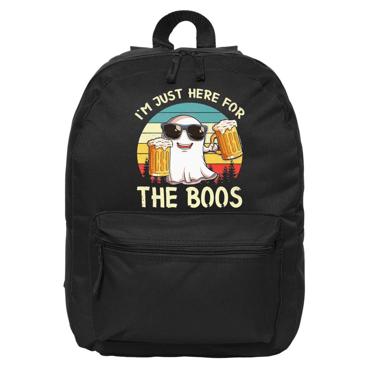 I'm Just Here For The Boos Halloween Beer Lovers 16 in Basic Backpack