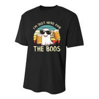 I'm Just Here For The Boos Halloween Beer Lovers Youth Performance Sprint T-Shirt