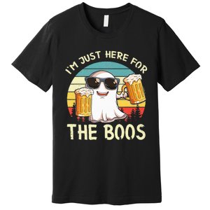 I'm Just Here For The Boos Halloween Beer Lovers Premium T-Shirt