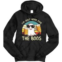 I'm Just Here For The Boos Halloween Beer Lovers Tie Dye Hoodie