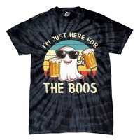 I'm Just Here For The Boos Halloween Beer Lovers Tie-Dye T-Shirt