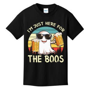 I'm Just Here For The Boos Halloween Beer Lovers Kids T-Shirt