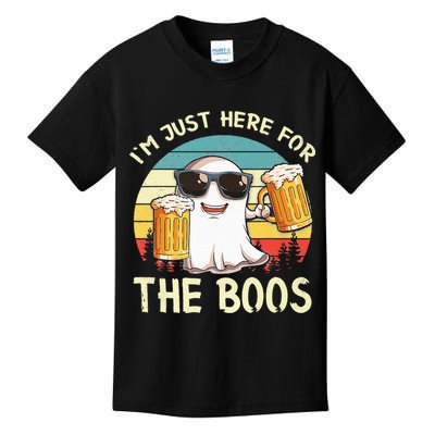 I'm Just Here For The Boos Halloween Beer Lovers Kids T-Shirt