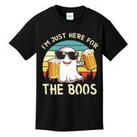 I'm Just Here For The Boos Halloween Beer Lovers Kids T-Shirt