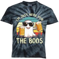 I'm Just Here For The Boos Halloween Beer Lovers Kids Tie-Dye T-Shirt