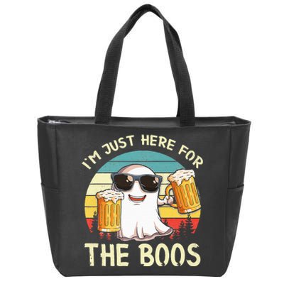 I'm Just Here For The Boos Halloween Beer Lovers Zip Tote Bag