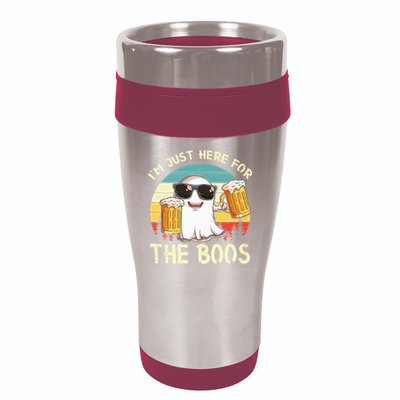I'm Just Here For The Boos Halloween Beer Lovers 16oz Travel Tumbler