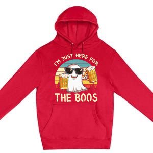 I'm Just Here For The Boos Halloween Beer Lovers Premium Pullover Hoodie