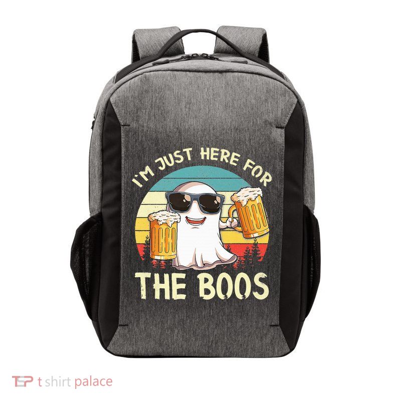 I'm Just Here For The Boos Halloween Beer Lovers Vector Backpack