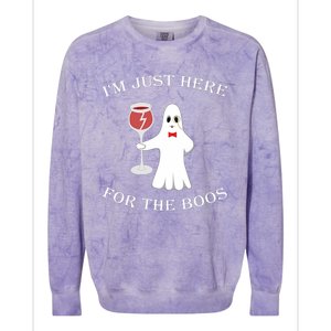 IM Just Here For The Boss Halloween Costume Colorblast Crewneck Sweatshirt