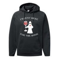 IM Just Here For The Boss Halloween Costume Performance Fleece Hoodie