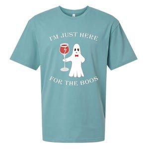 IM Just Here For The Boss Halloween Costume Sueded Cloud Jersey T-Shirt