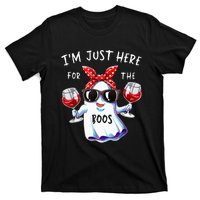 Im Just Here For The Boos Ghost Halloween Funny Novelty T-Shirt