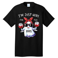 Im Just Here For The Boos Ghost Halloween Funny Novelty Tall T-Shirt