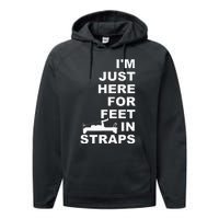 IM Just Here For Feet In Straps Pilates Lover Pilates Performance Fleece Hoodie