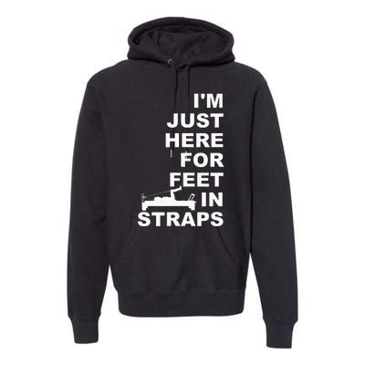 IM Just Here For Feet In Straps Pilates Lover Pilates Premium Hoodie