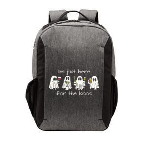 IM Just Here For The Boos Funny Halloween Ghost Vector Backpack