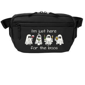 IM Just Here For The Boos Funny Halloween Ghost Crossbody Pack