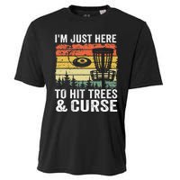 I'm Just Here To Hit Trees & Curse Funny Frisbee Disc Golf Cooling Performance Crew T-Shirt