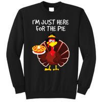 I'm Just Here for the Pie Turkey Pumpkin Pie Thanksgiving Sweatshirt