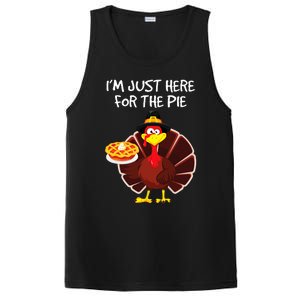 I'm Just Here for the Pie Turkey Pumpkin Pie Thanksgiving PosiCharge Competitor Tank