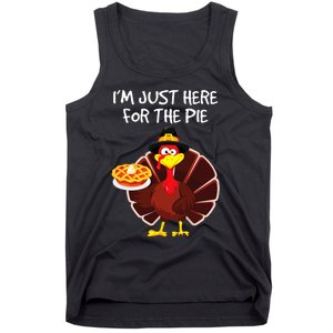 I'm Just Here for the Pie Turkey Pumpkin Pie Thanksgiving Tank Top