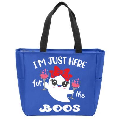 Im Just Here For The Boos Funny Halloween Cool Gift Zip Tote Bag