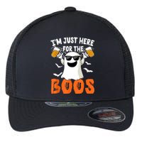 IM Just Here For The Boos Cute Ghost Halloween Costume Flexfit Unipanel Trucker Cap