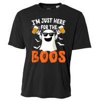 IM Just Here For The Boos Cute Ghost Halloween Costume Cooling Performance Crew T-Shirt