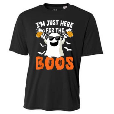 IM Just Here For The Boos Cute Ghost Halloween Costume Cooling Performance Crew T-Shirt